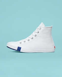 Converse Logo Play Chuck Taylor All Star Női Magasszárú Fehér | IWGSMPV-HU